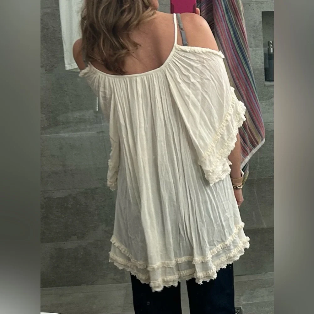 Boho lacy Raga top - Picture 2 of 7